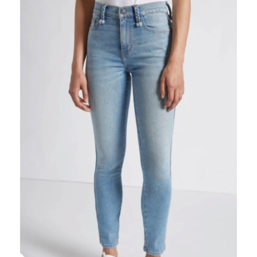 CURRENT/ELLIOTT Braided Caballo High Waist Jeans Denim Women's 29